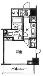 スカイコート押上の物件間取画像